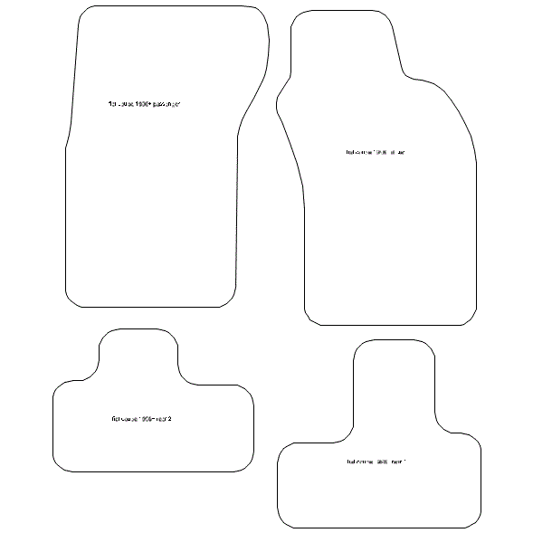 To fit Fiat Coupe Car Mats 1995 - 2000 & Heel Pad (B) - Picture 5 of 16